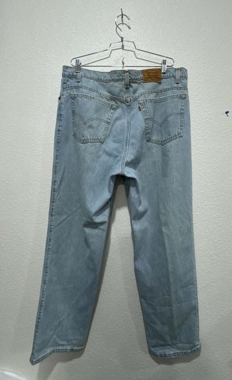 Vintage Levi's 540 Relaxed Fit Orange Tab Denim Jeans Men's 40x30